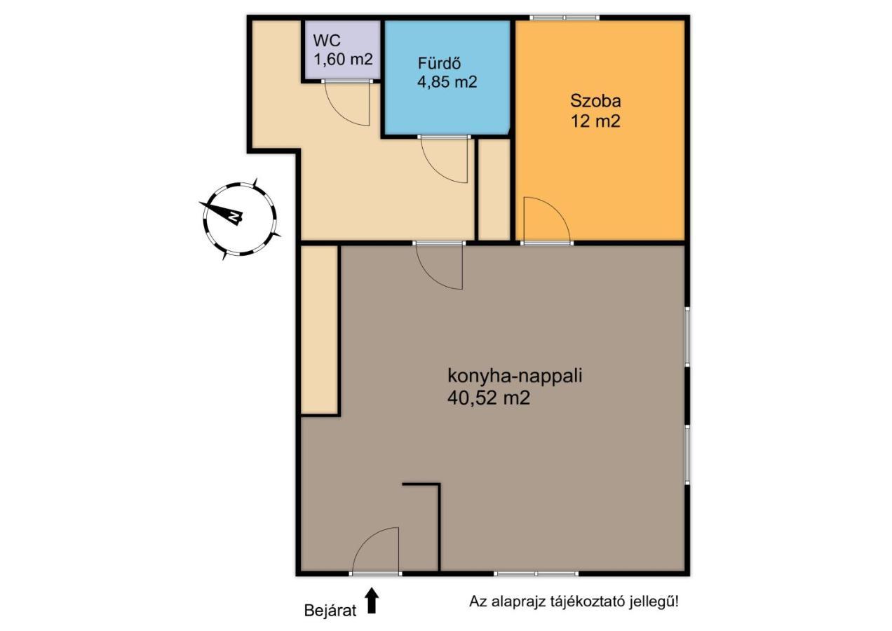 Deli Terasz B Apartman Free Parking, Self-Check-In Anytime Дьор Екстериор снимка